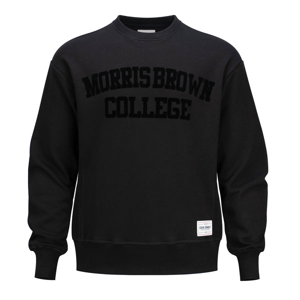 Morris Brown College Ultra Black Velvet Sweatshirt – CORIN
