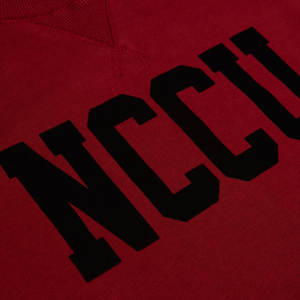 NCCU Velvet Letter Crewneck - CORIN DEMARCO