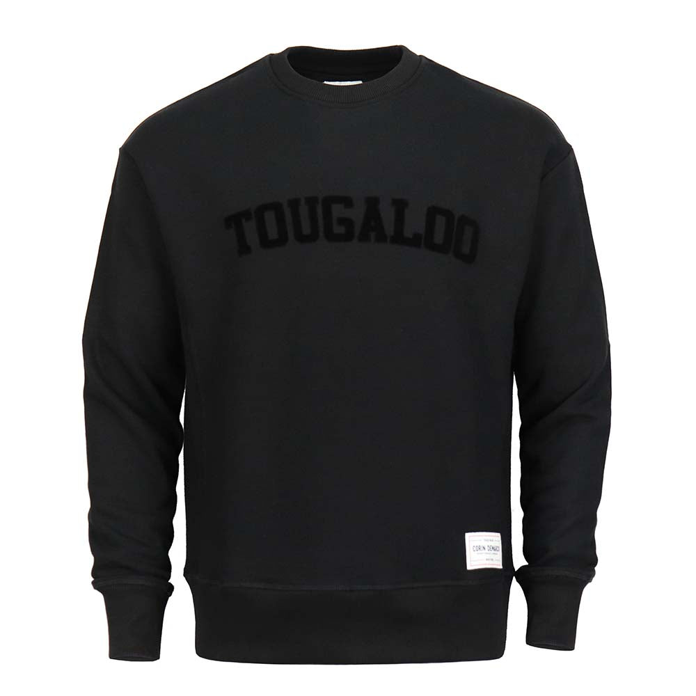 Tougaloo College Ultra Black Velvet Sweatshirt - CORIN DEMARCO
